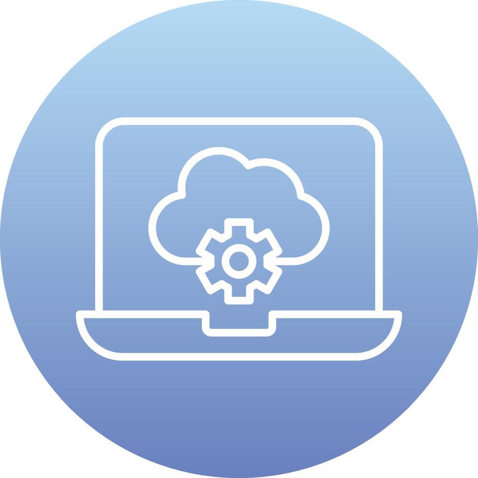 Cloud Computing Vecto Icon vector