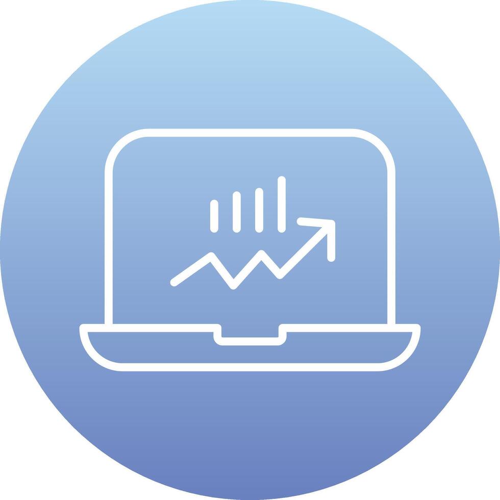 Stocks Monitoring Vecto Icon vector