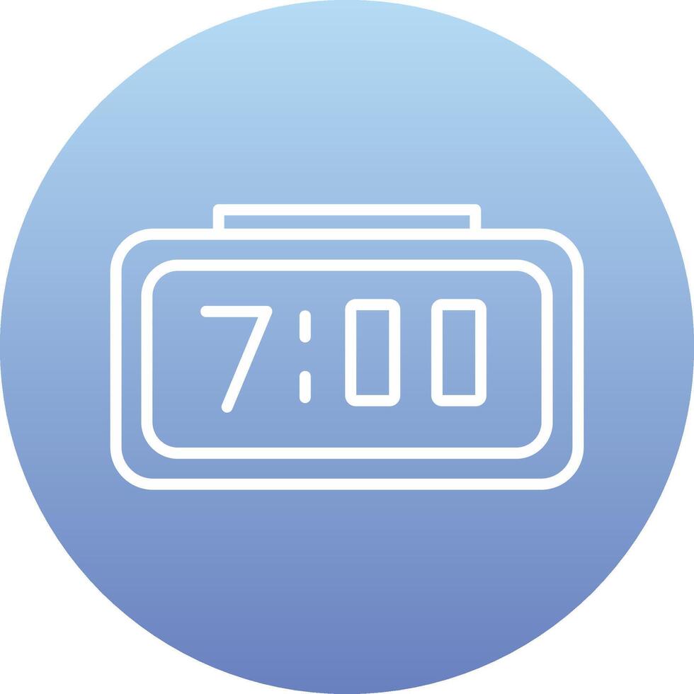 Digital Clock Vecto Icon vector
