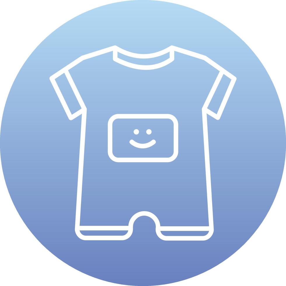 Baby Boy Outfit Vecto Icon vector