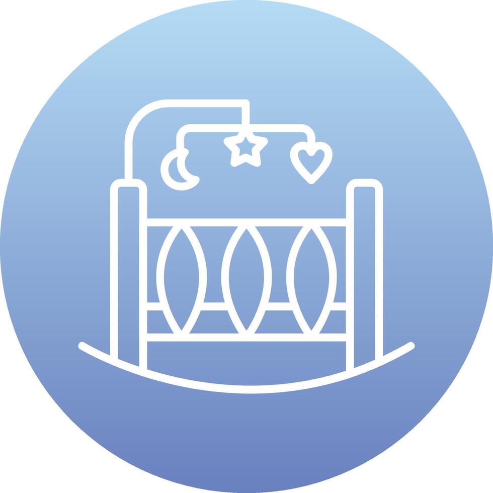 Crib Vecto Icon vector