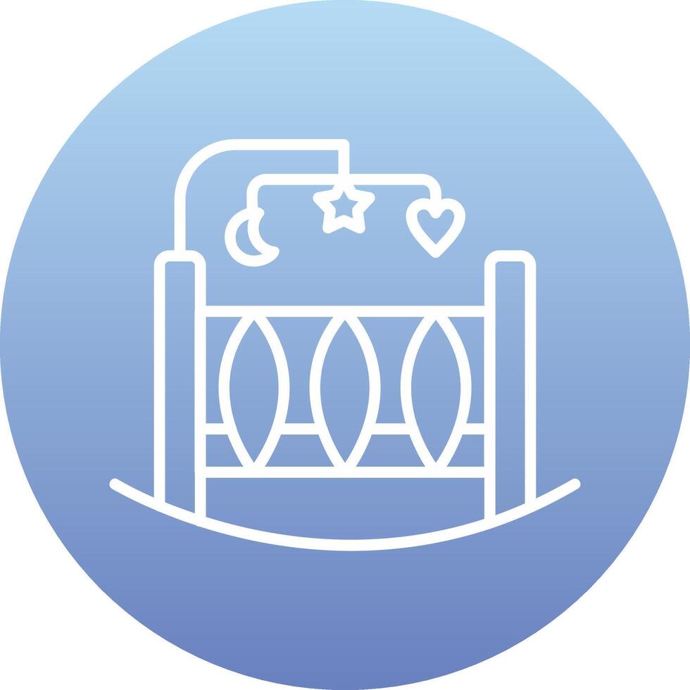 Crib Vecto Icon vector