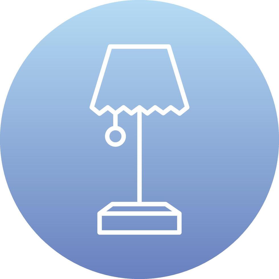 mesa lámpara vecto icono vector