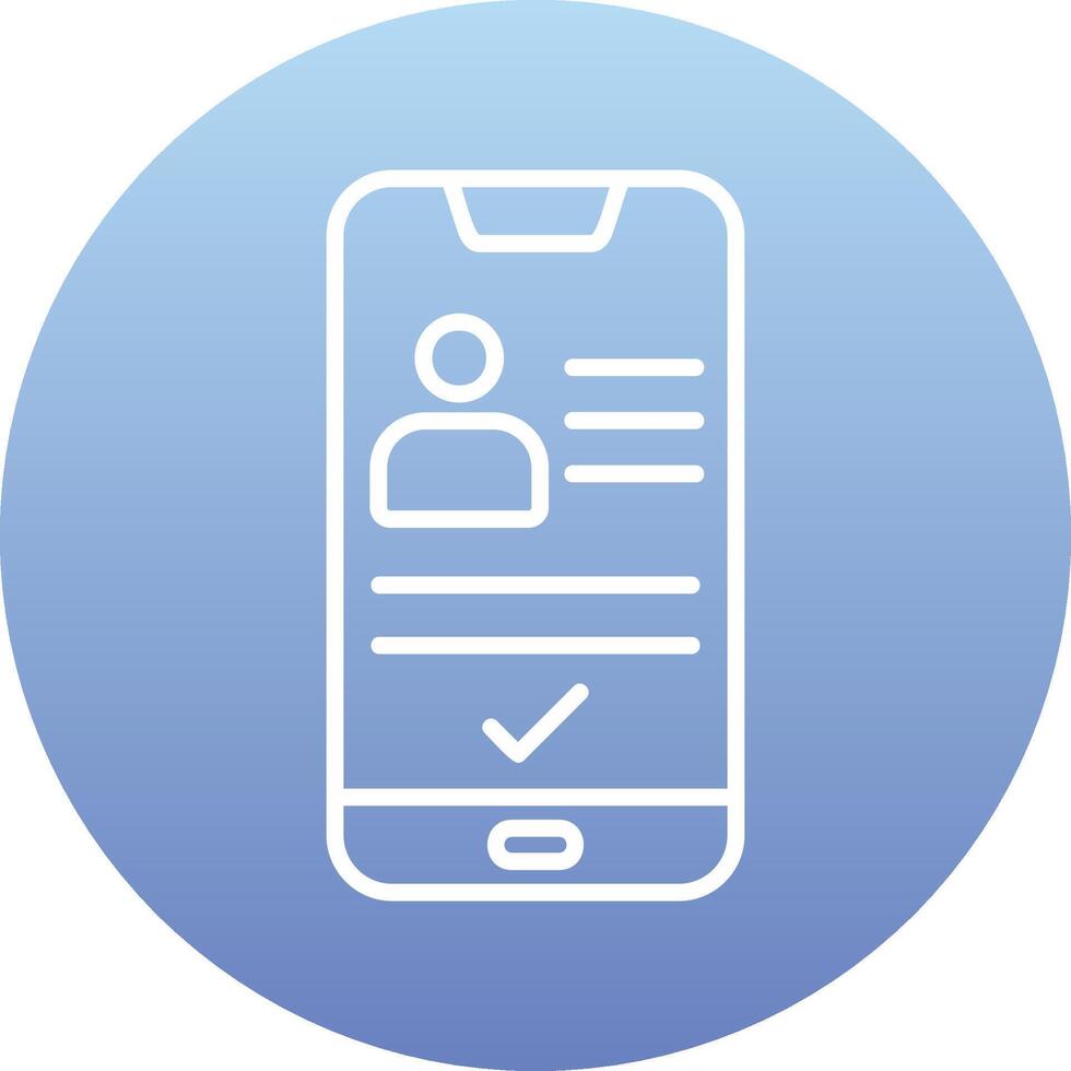 Smartphone Id Vecto Icon vector