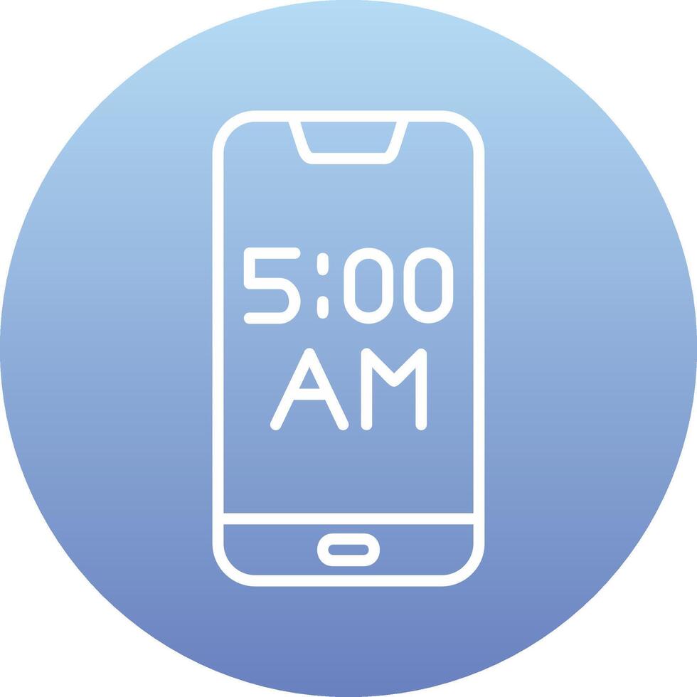 teléfono inteligente alarma vecto icono vector