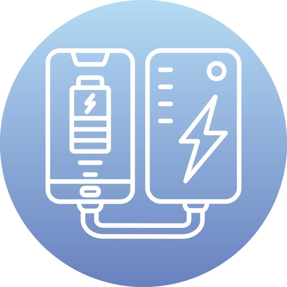 Portable Battery Vecto Icon vector