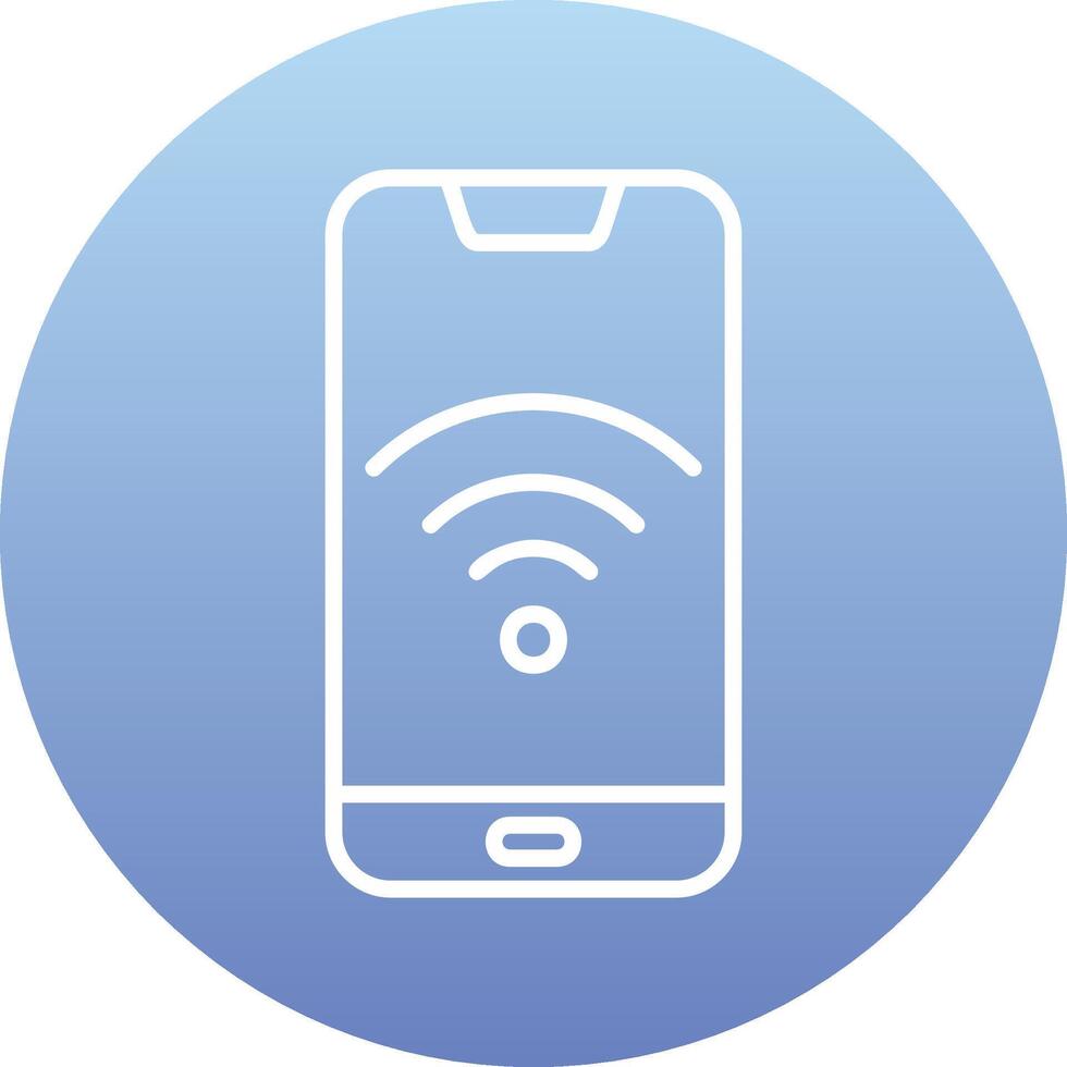 Smartphone Wifi Vecto Icon vector