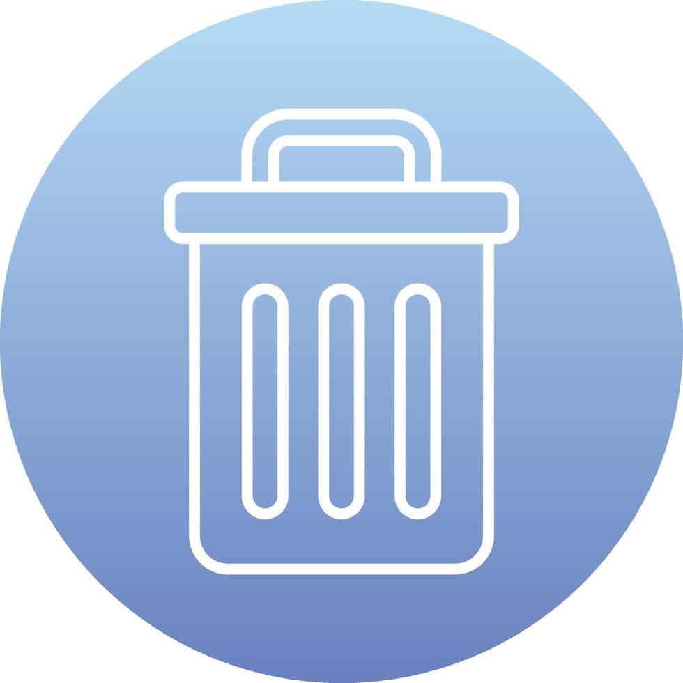 Trash Bin Vecto Icon vector