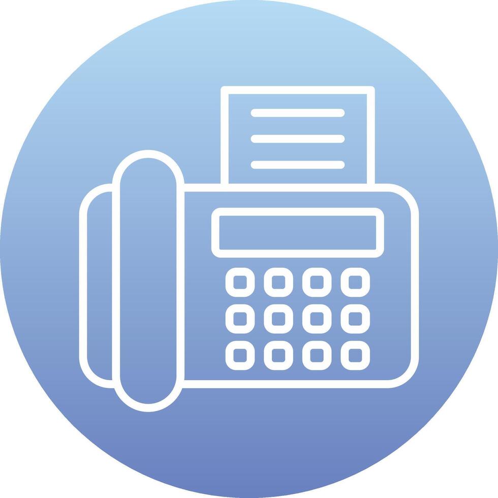 Fax Machine Vecto Icon vector