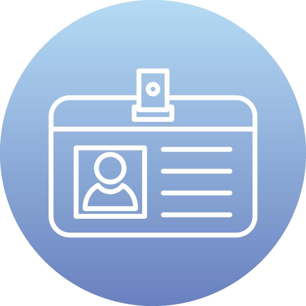 Identification Card Vecto Icon vector