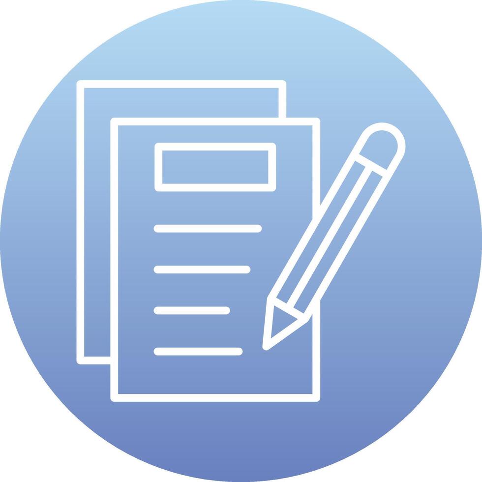 Notes Writing Vecto Icon vector