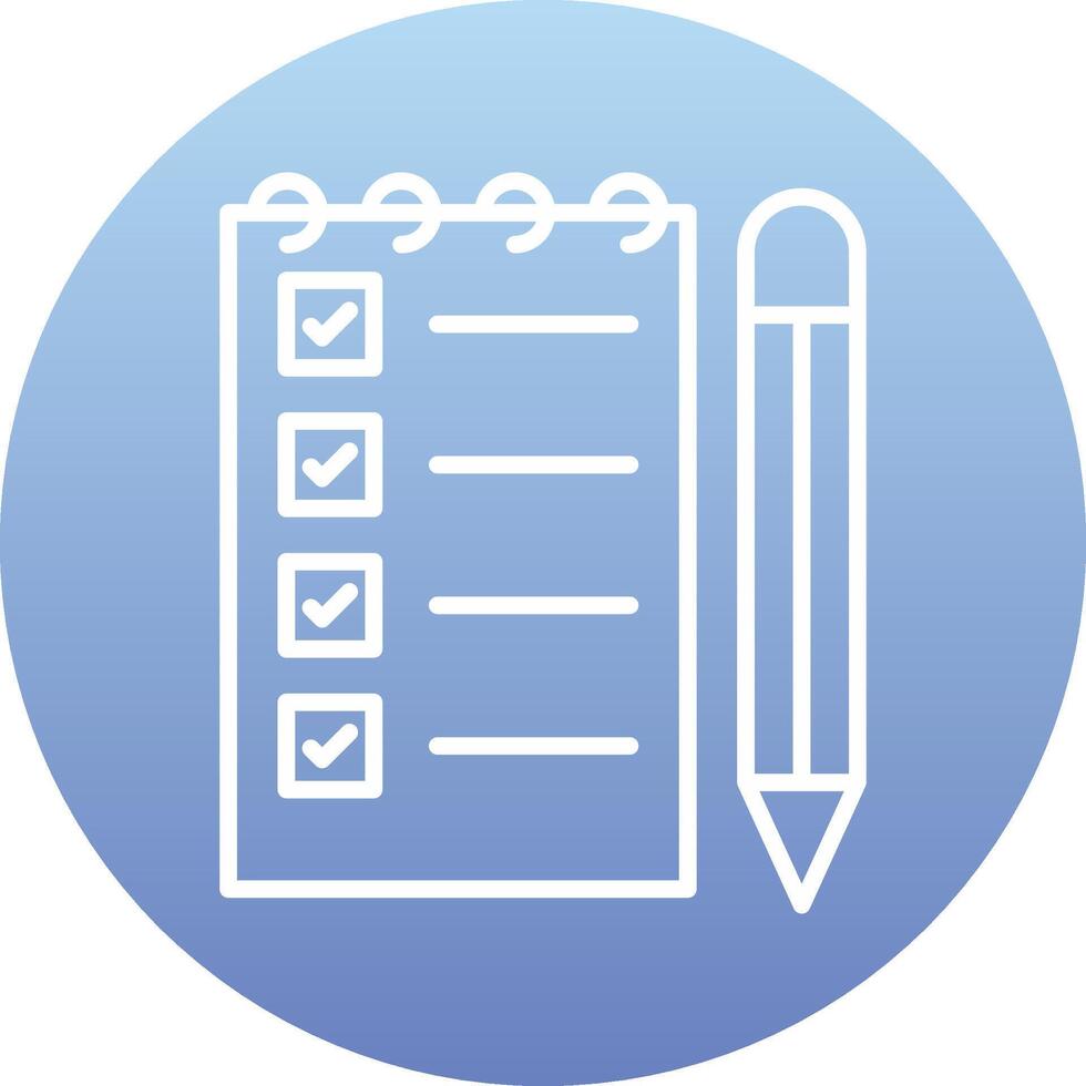 Notepad Writing Vecto Icon vector