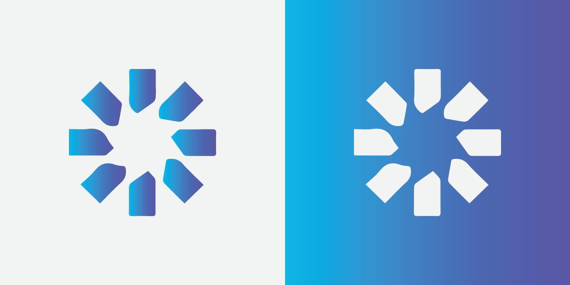 vector creative gradient o logo design