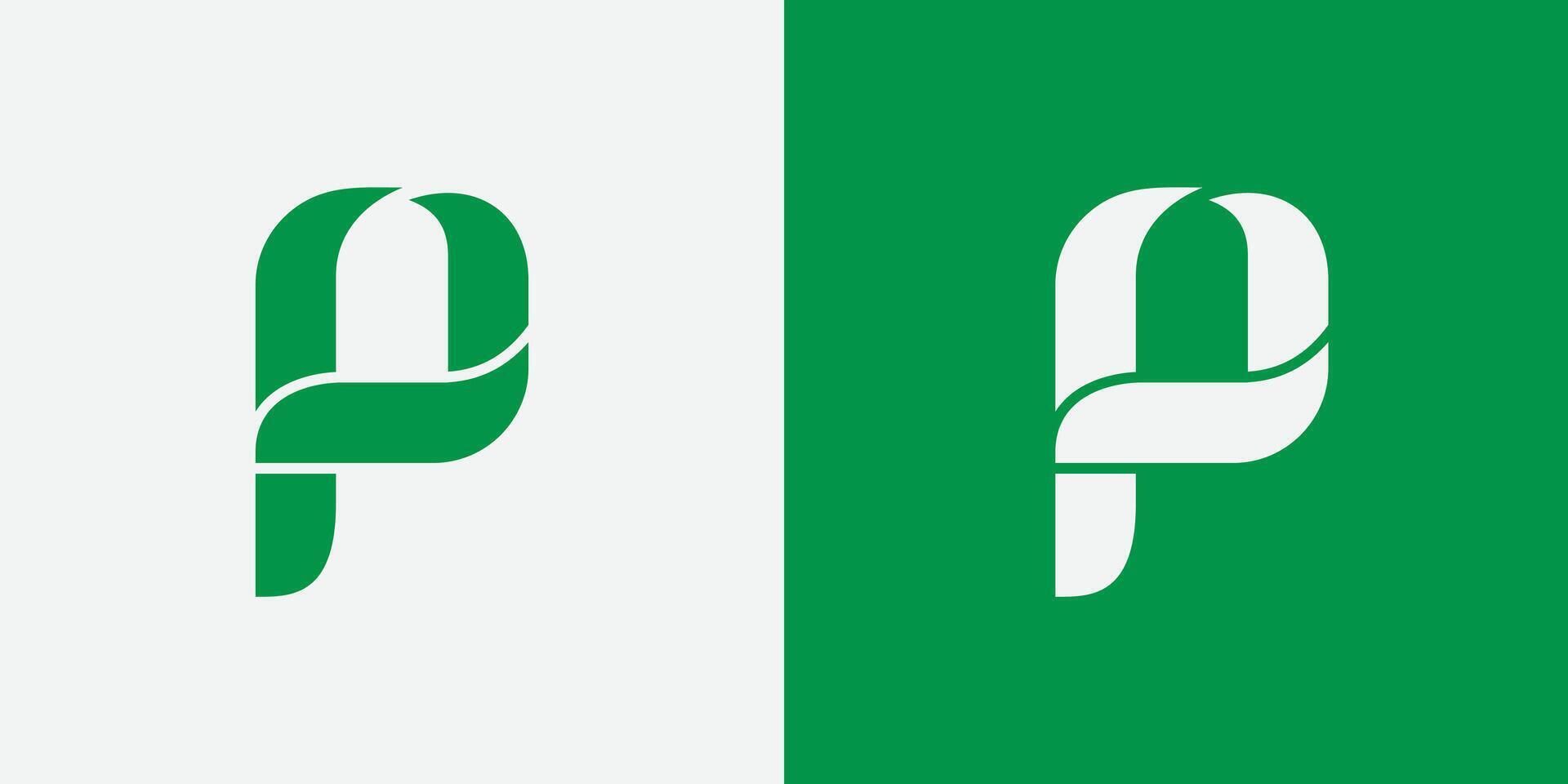 Letter P logo design template vector