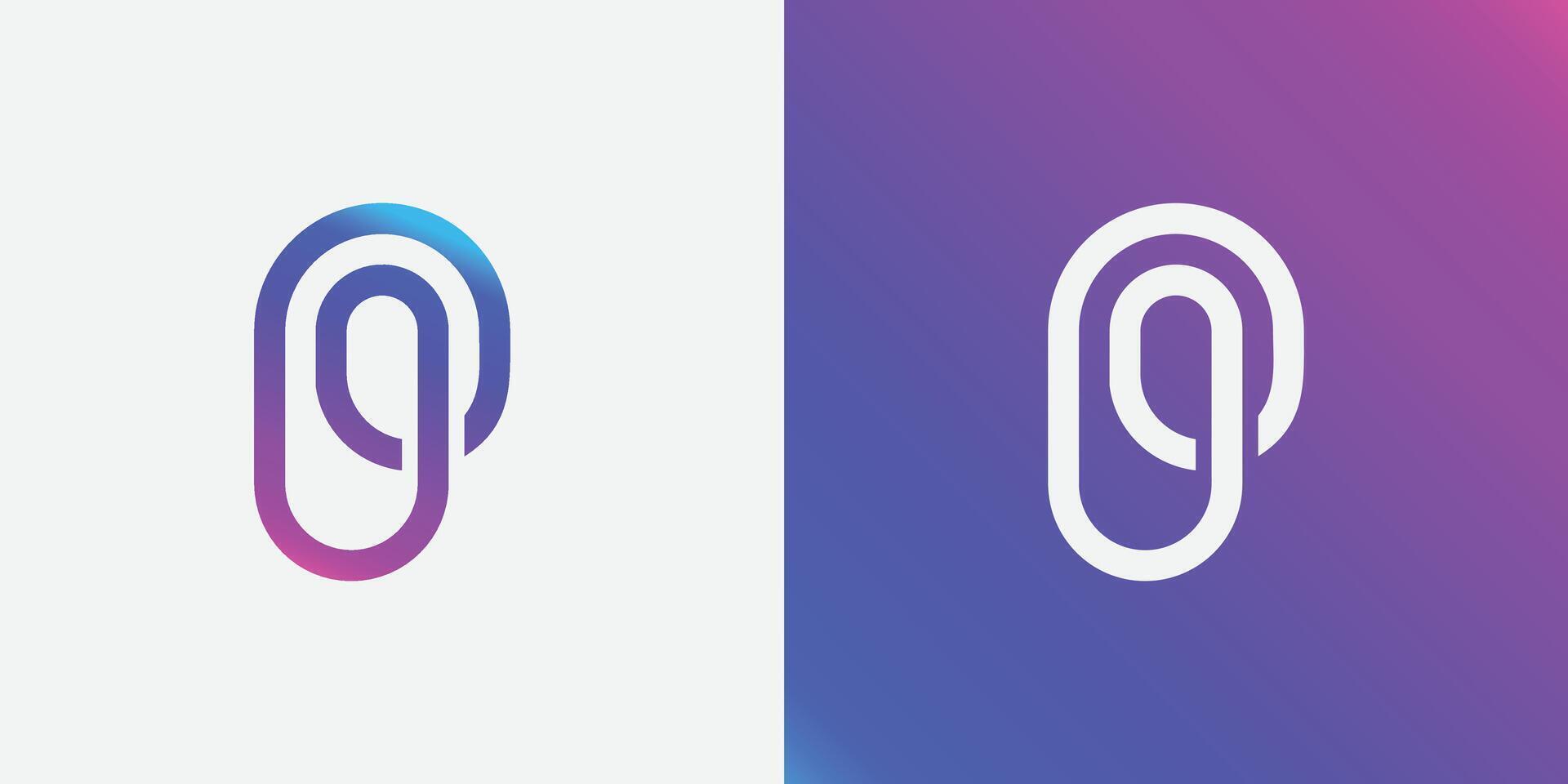 Letter P logo design for business identity. vector
