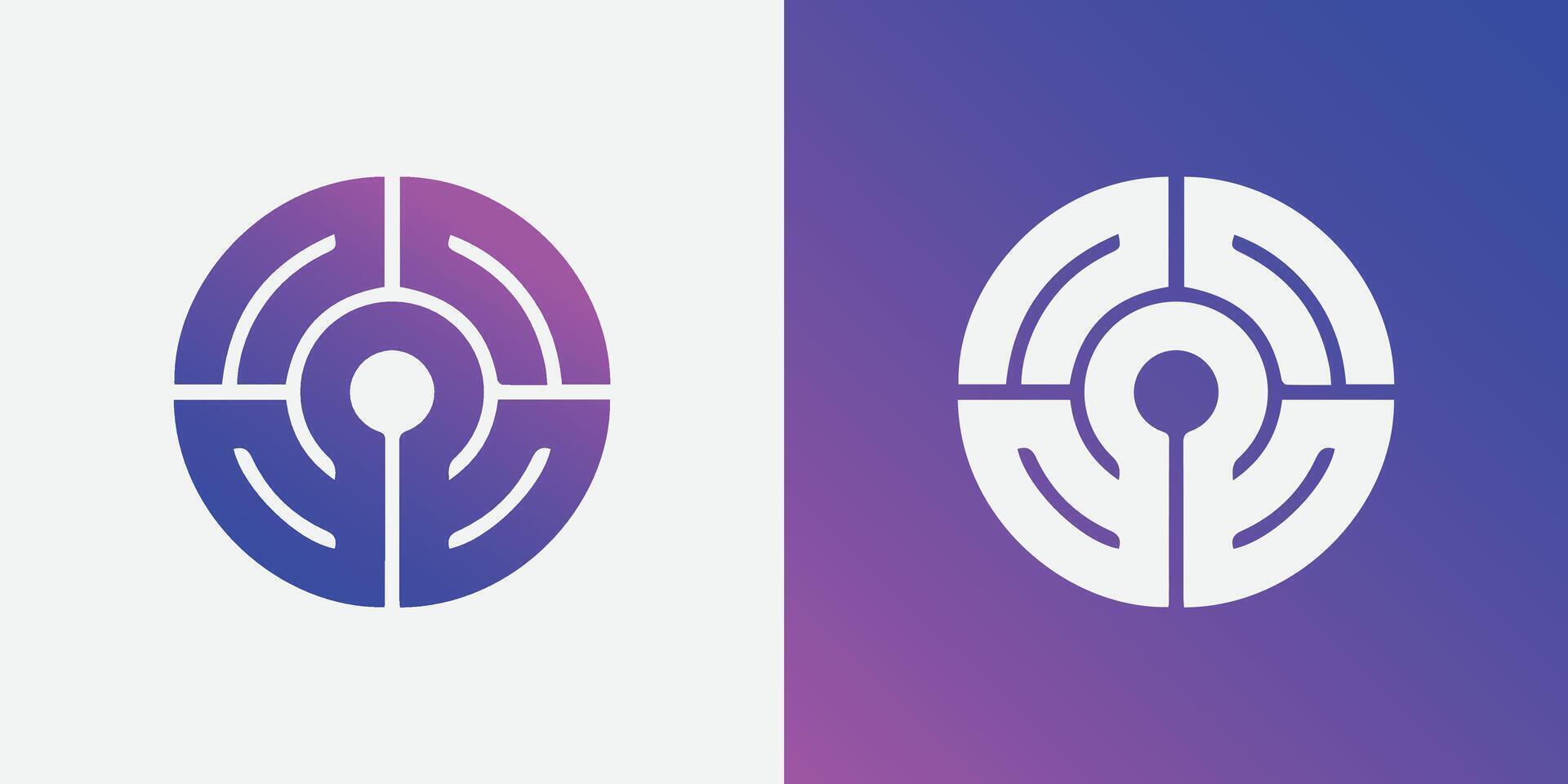 Gradient Vector O Logo Modern Abstract Lettermark Icon, Multicolor Vector Graphic