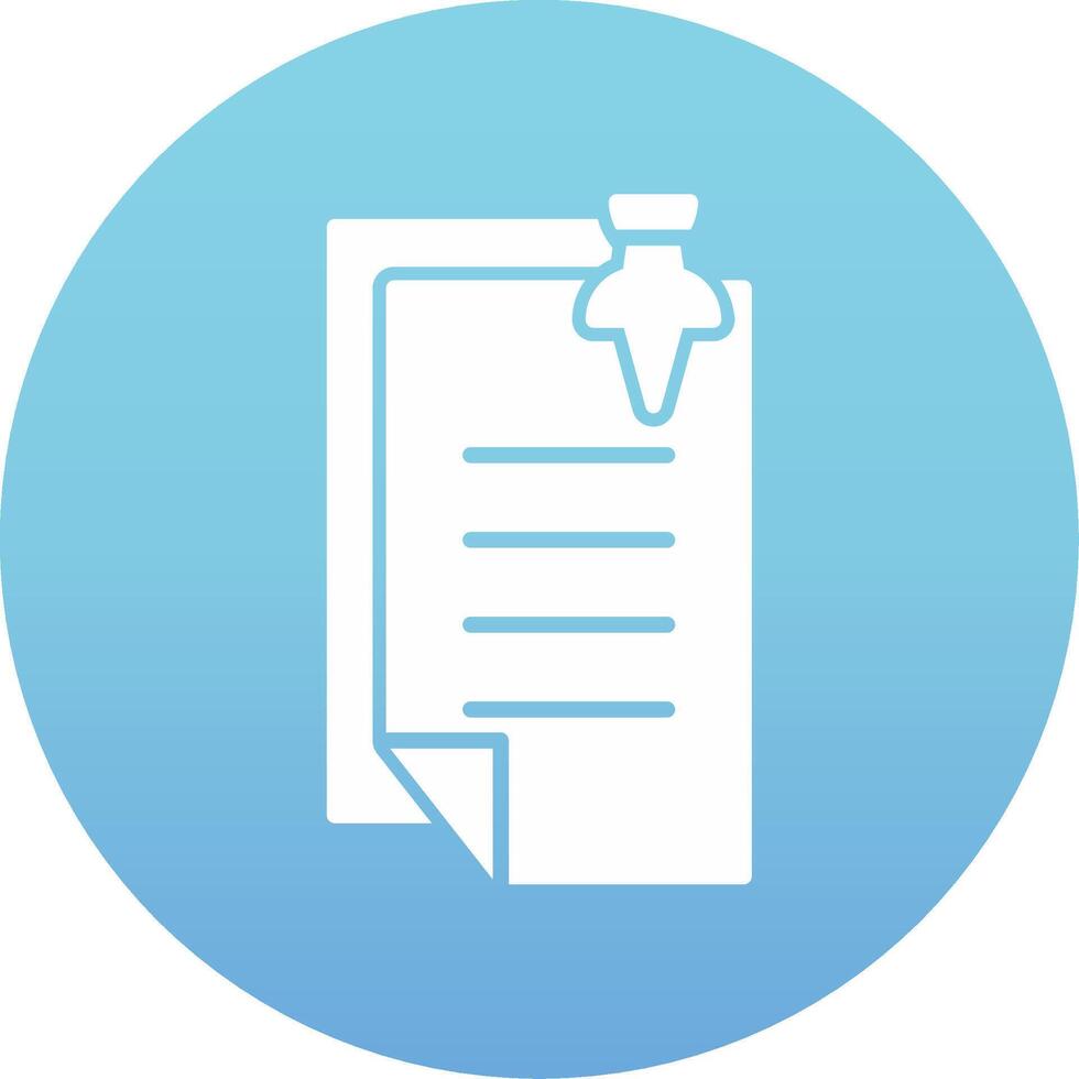 Pin Notes Vecto Icon vector