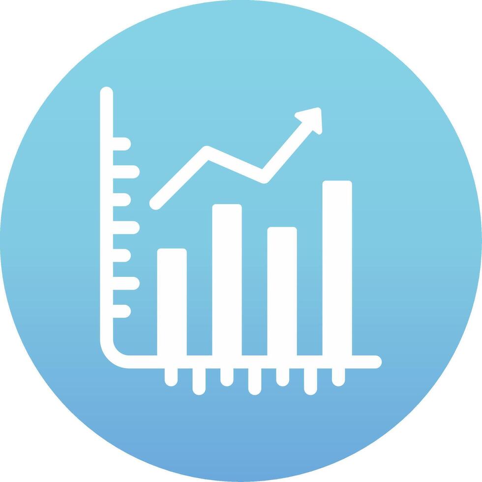 Stocks Growth Vecto Icon vector