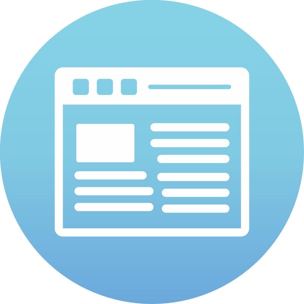 Web Page Vecto Icon vector