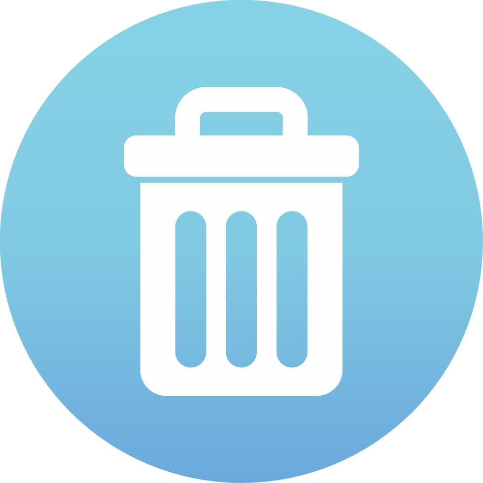 Trash Bin Vecto Icon vector