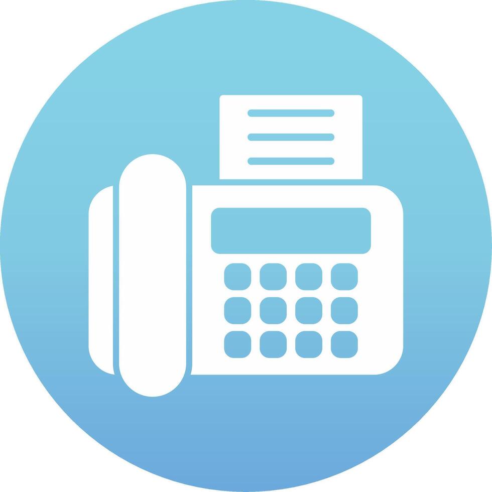 Fax Machine Vecto Icon vector