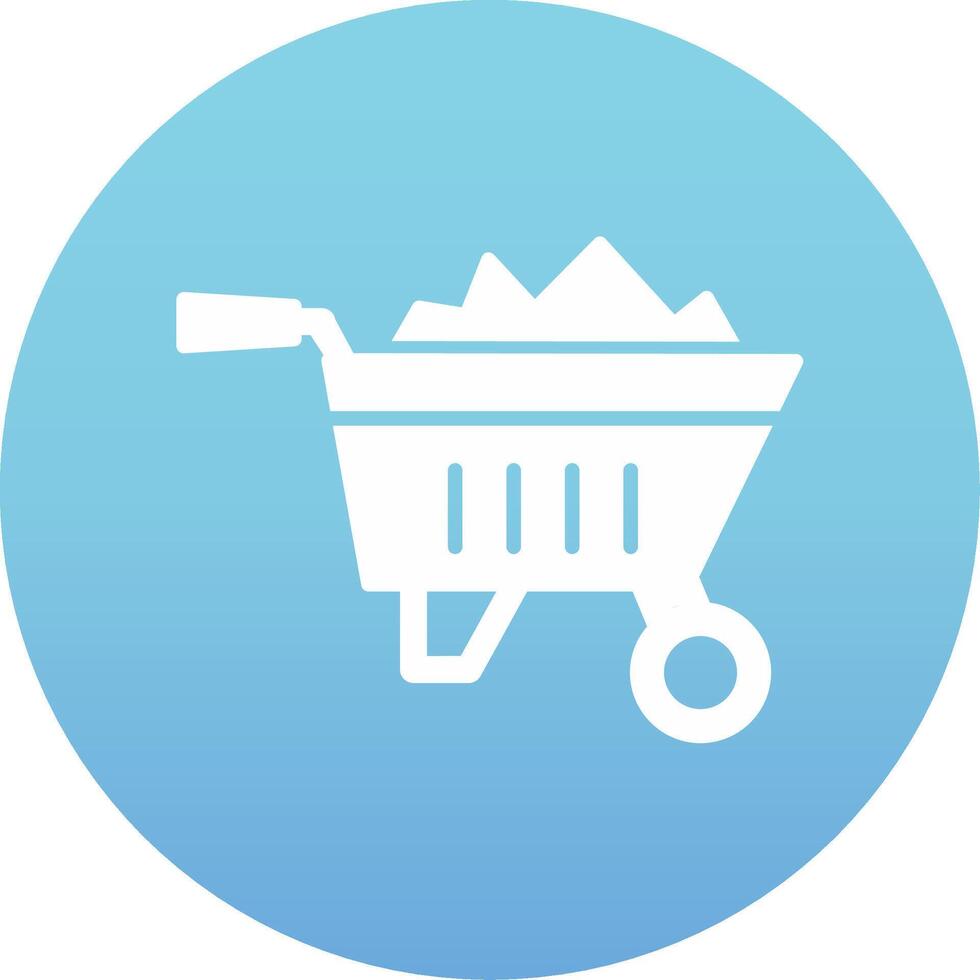 Wheelbarrow Vecto Icon vector