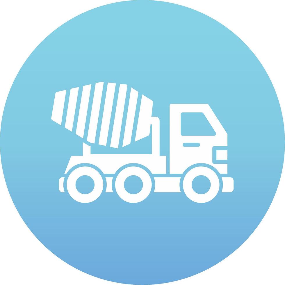 Mixer Truck Vecto Icon vector