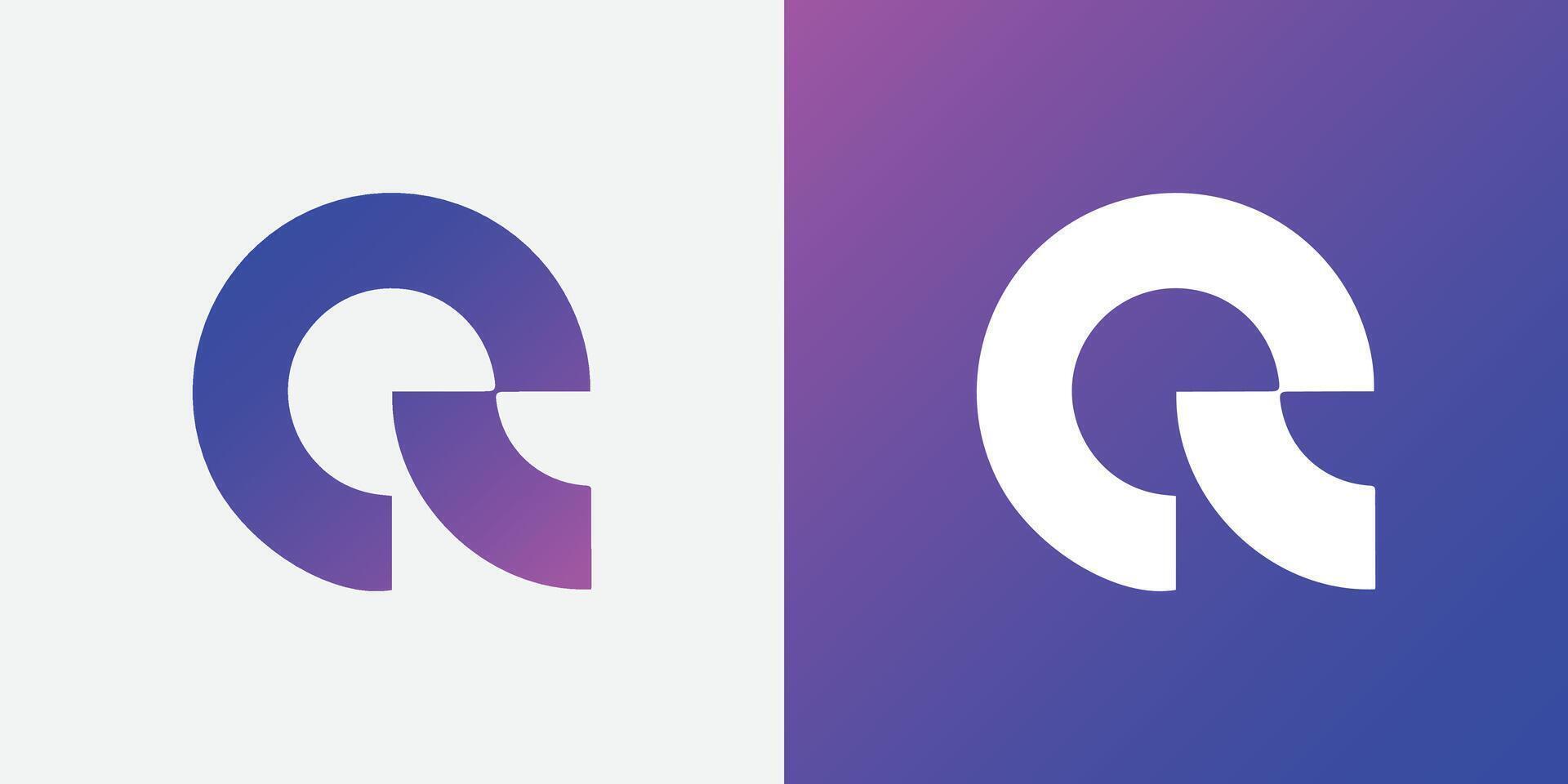 Q logo letter design on luxury background. Q logo monogram initials letter concept vector