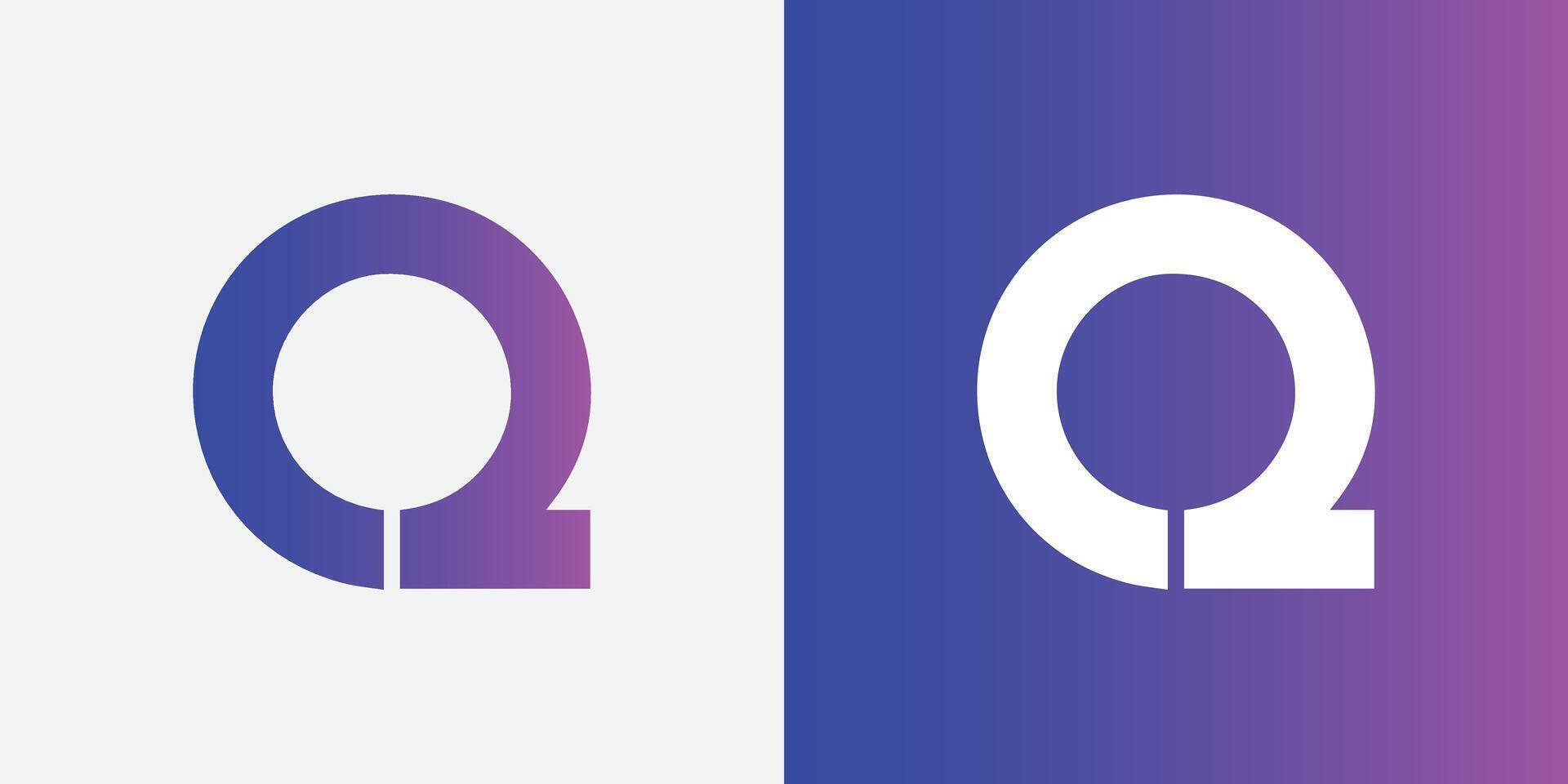 Abstract Letter Q Logo design vector