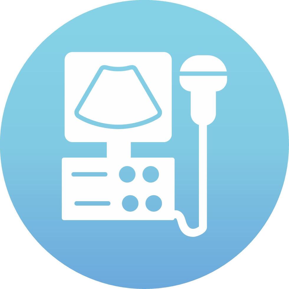Ultrasound Machine Vecto Icon vector