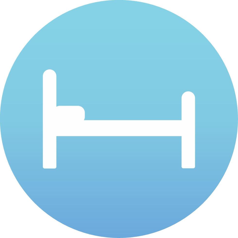 Hospital Bed Vecto Icon vector