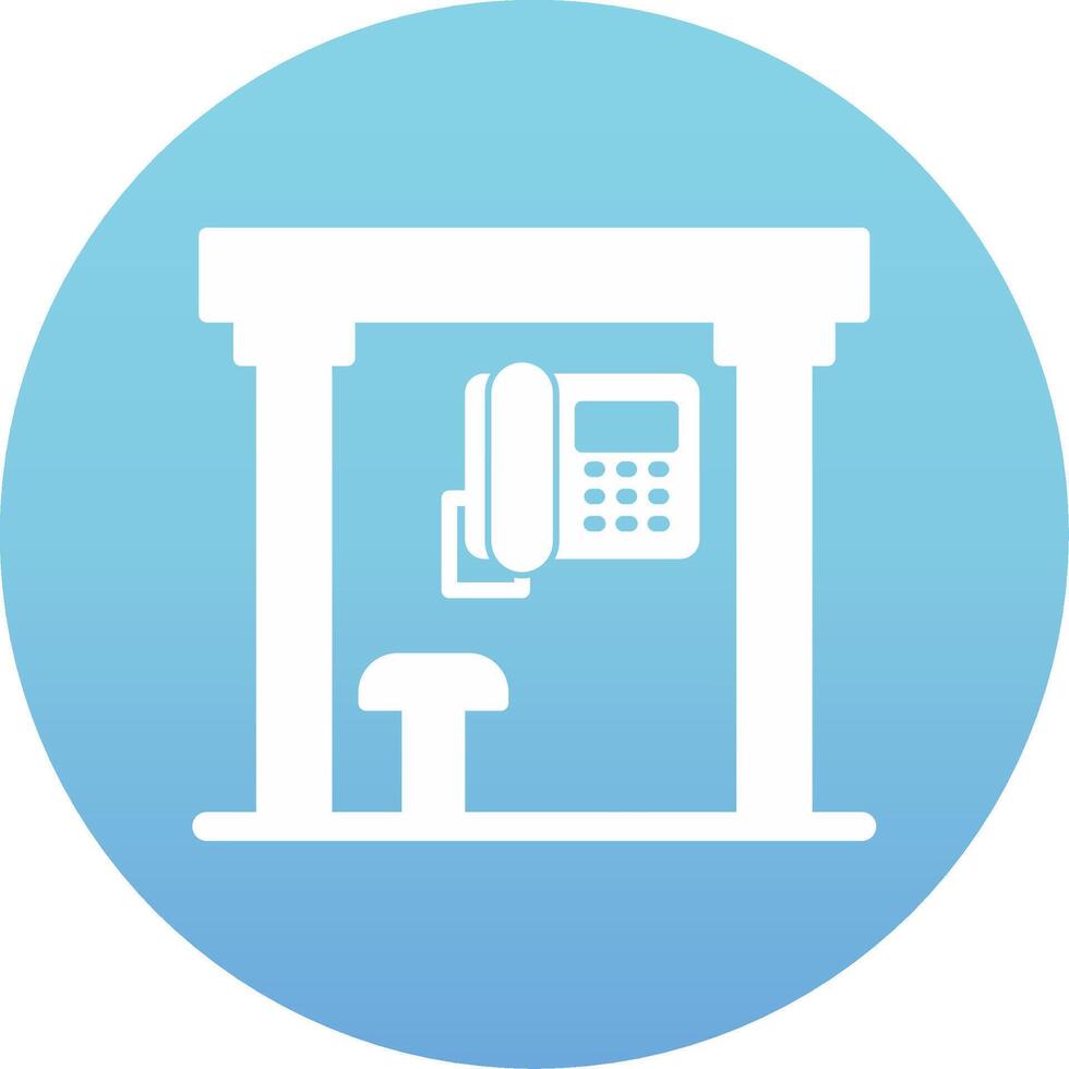 Telephone Box Vecto Icon vector