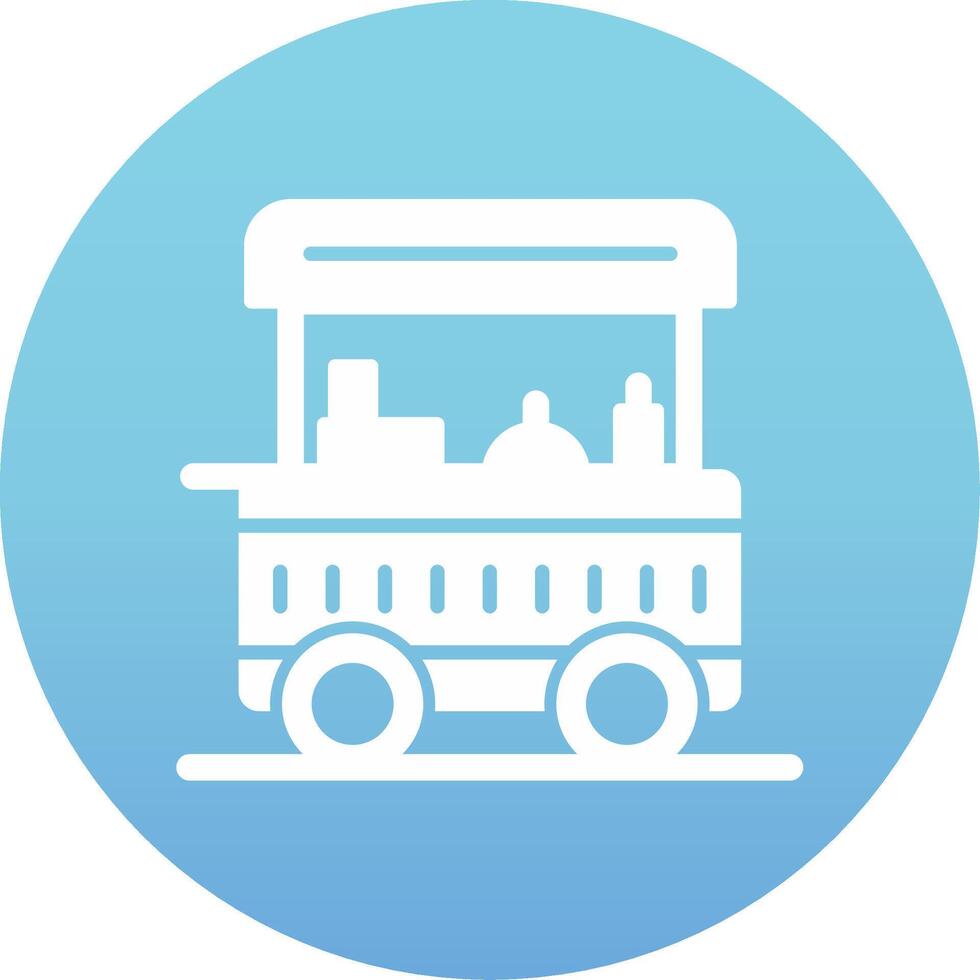 Food Cart Vecto Icon vector