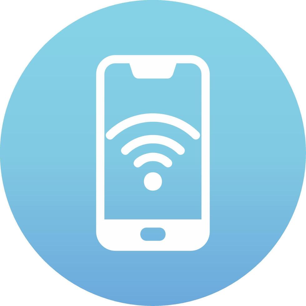 Smartphone Wifi Vecto Icon vector