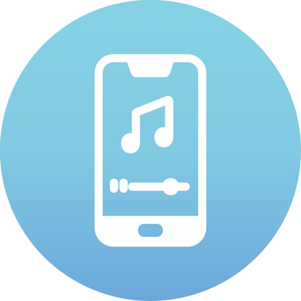 Mobile Music Player Vecto Icon vector