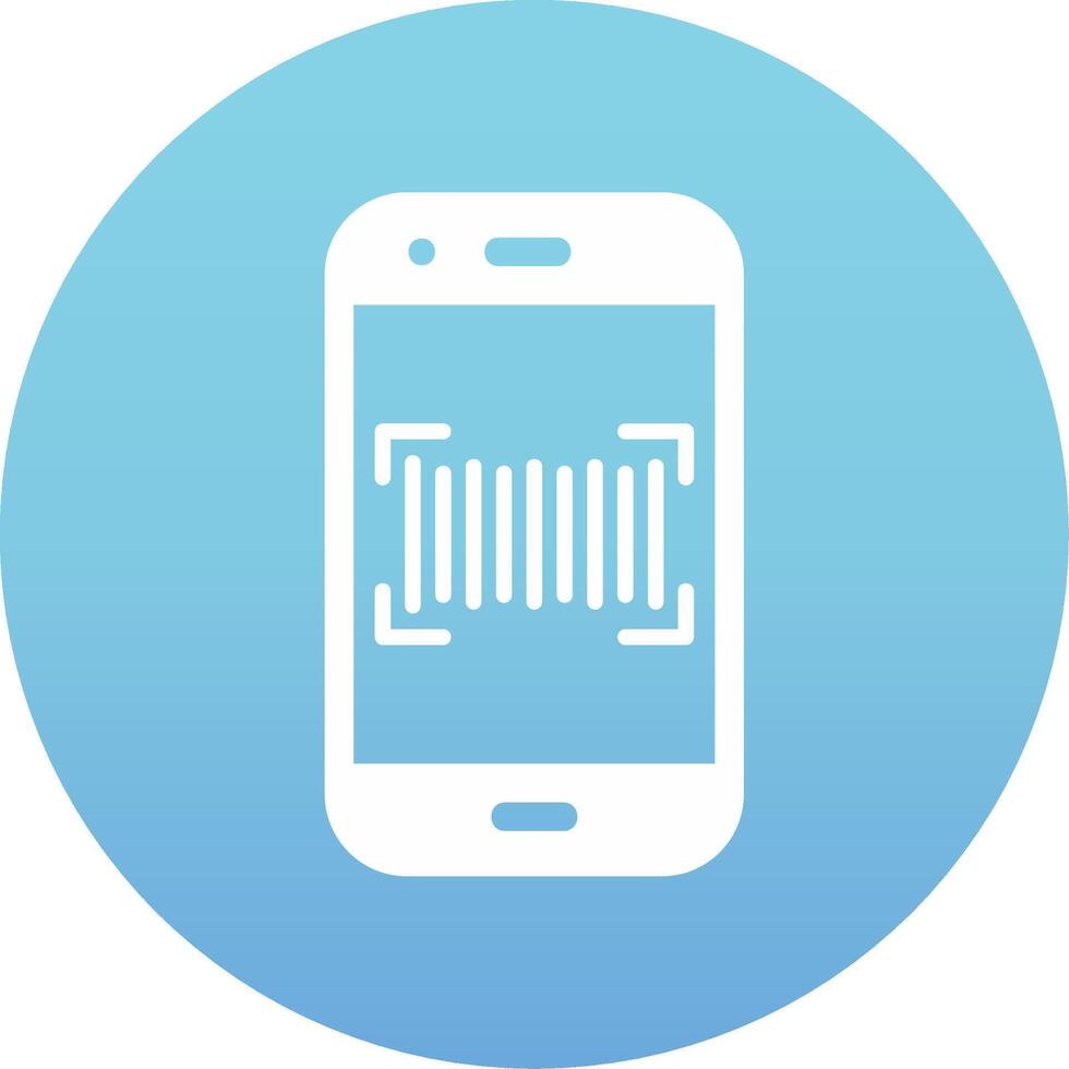 Phone Scanning Vecto Icon vector