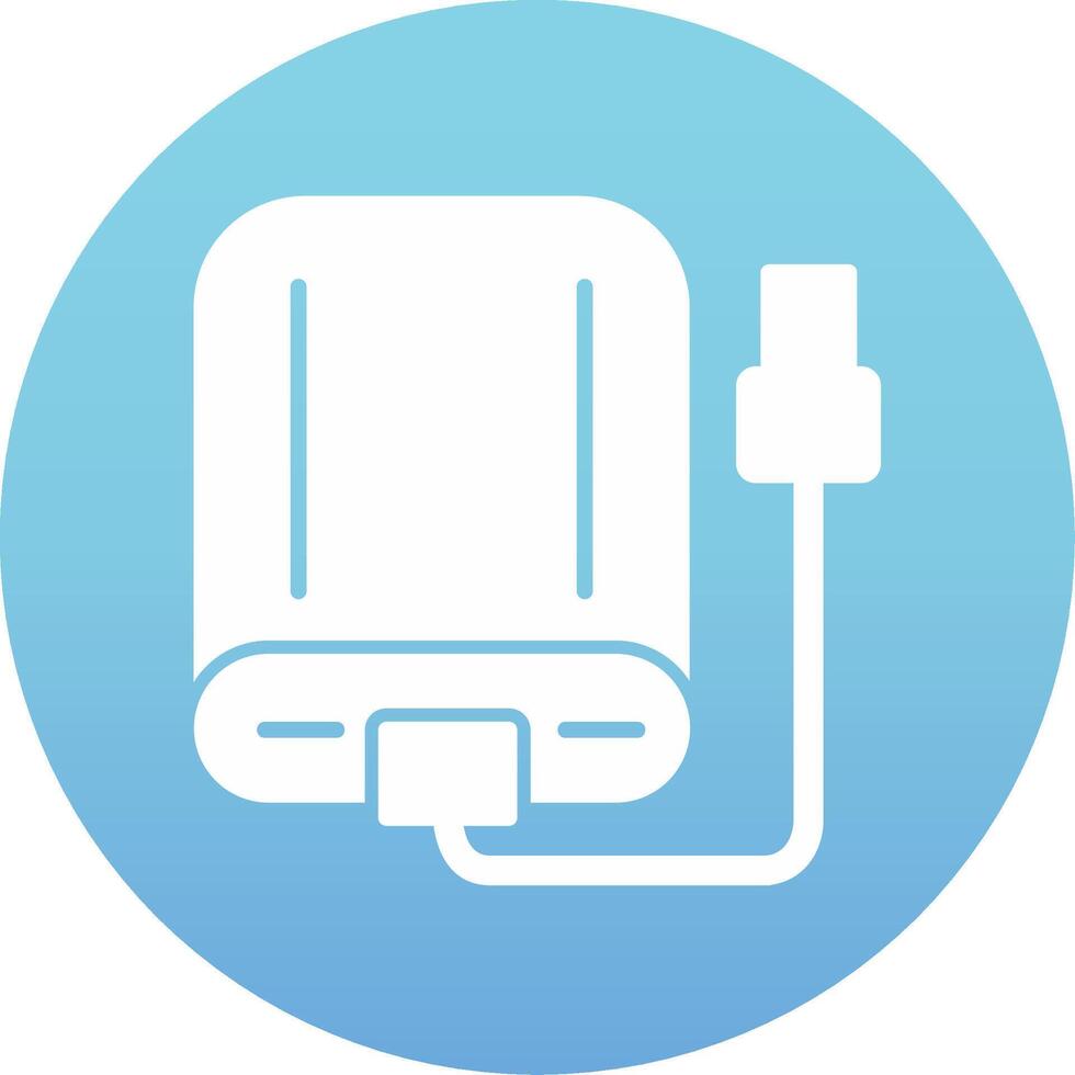 External Hard Drive Vecto Icon vector