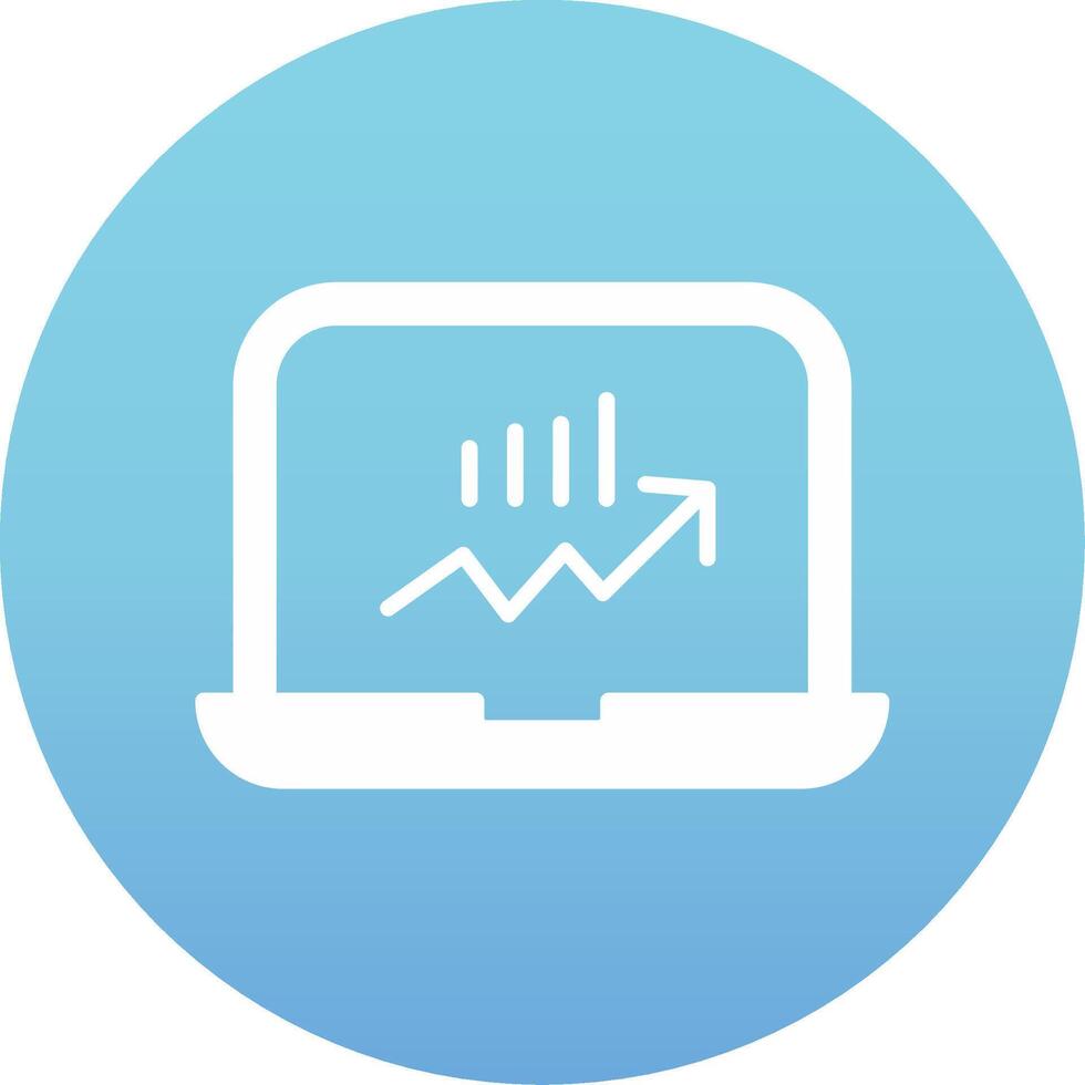 Stocks Monitoring Vecto Icon vector