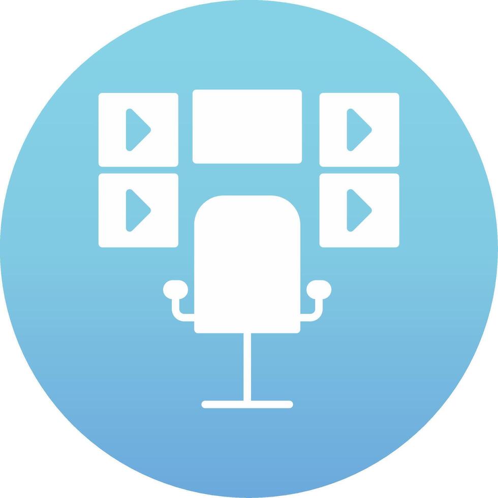 Surveillance Room Vecto Icon vector