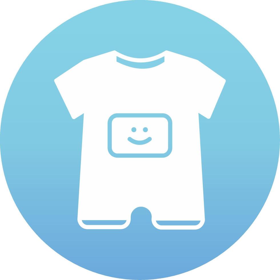 Baby Boy Outfit Vecto Icon vector
