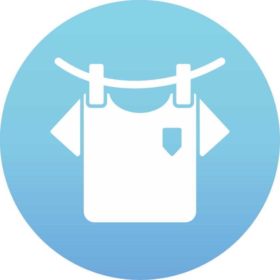 Washing Clothes Vecto Icon vector
