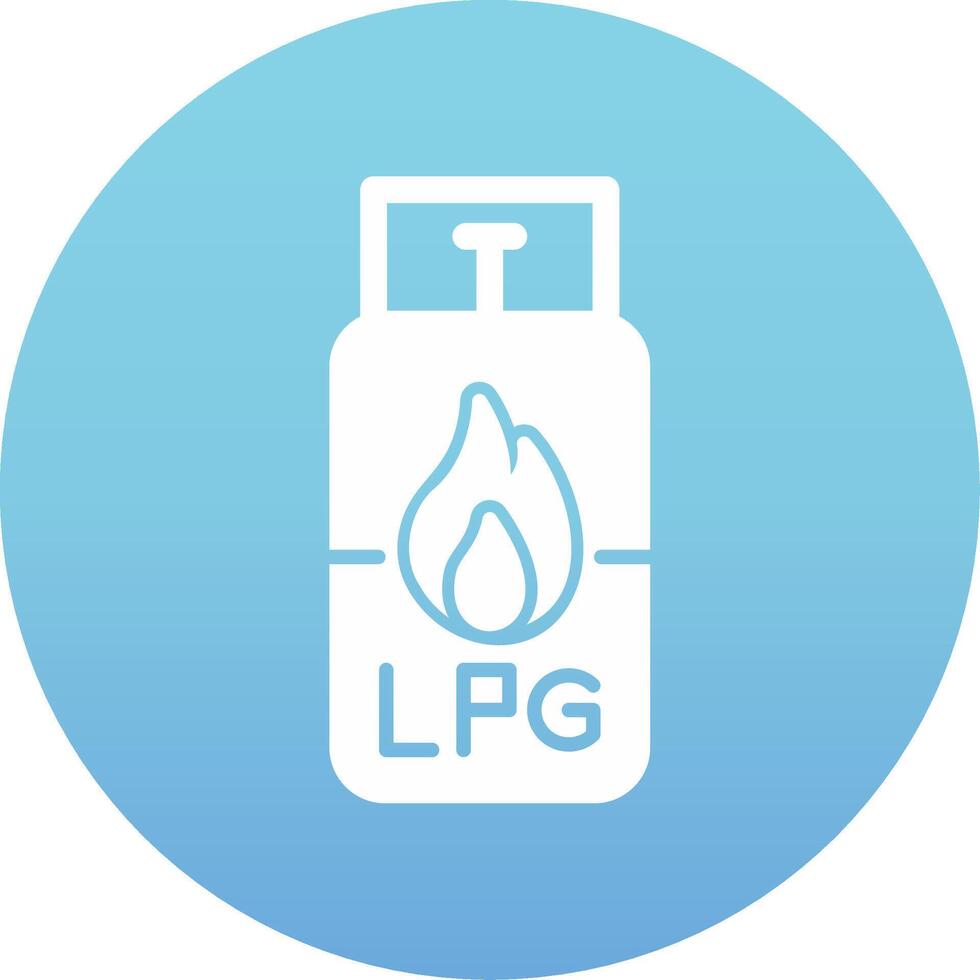 Gas Cylinder Vecto Icon vector