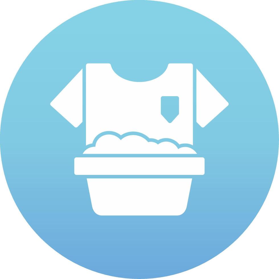 Washing Clothes Vecto Icon vector