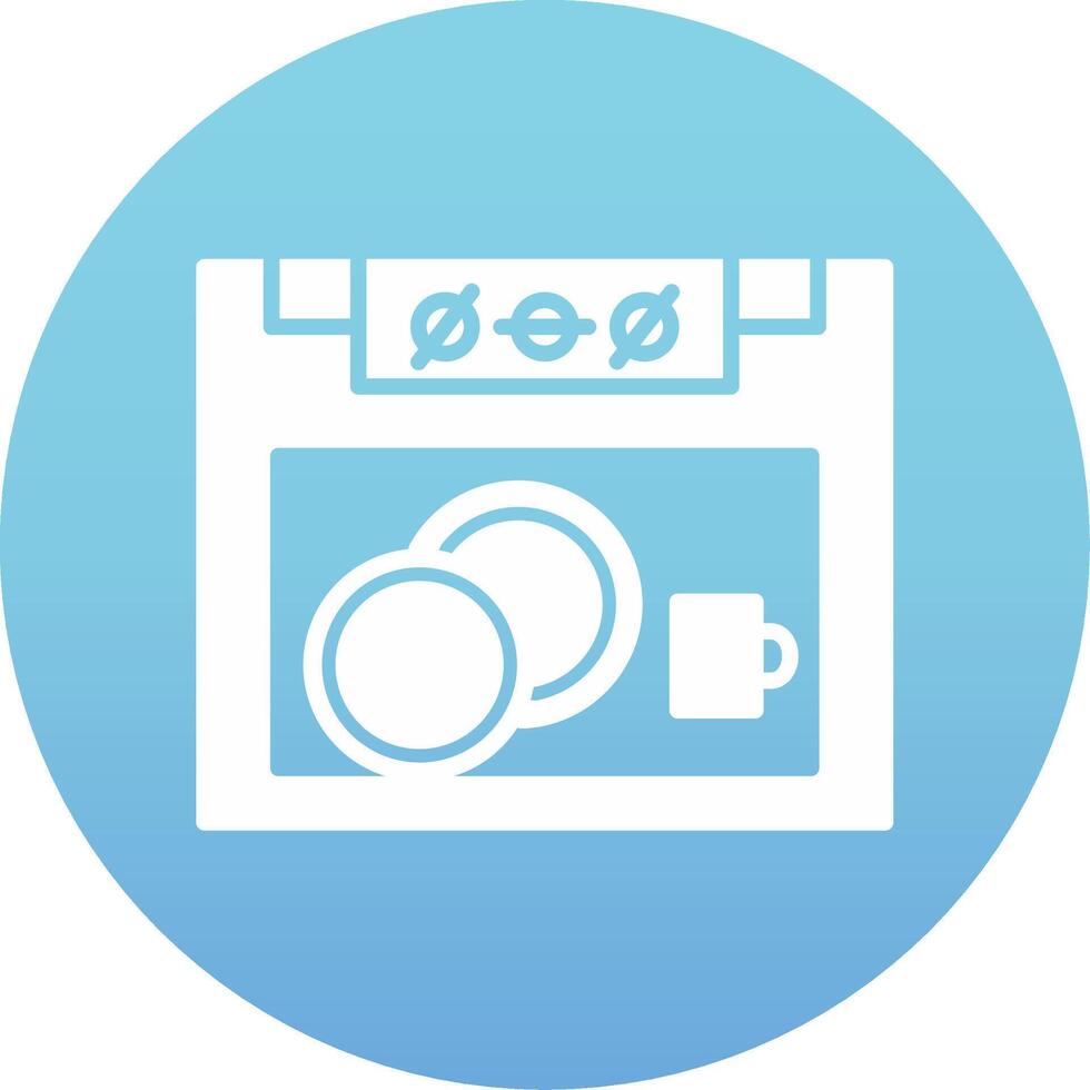 Dish Washer Vecto Icon vector