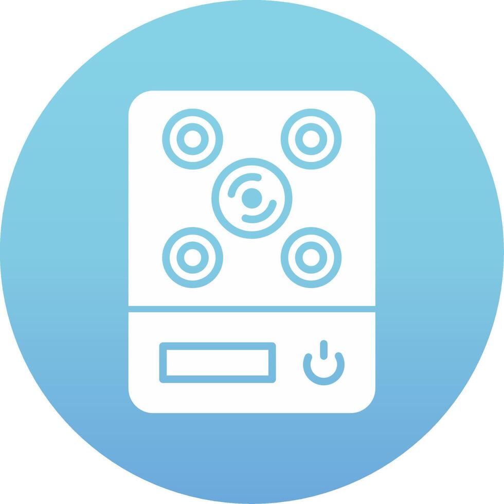 Induction Stove Vecto Icon vector