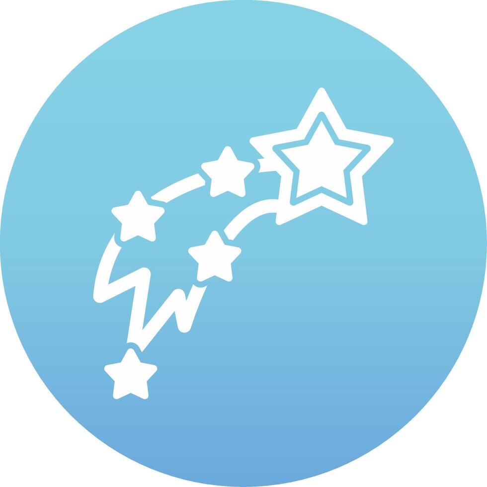 Shooting Stars Vecto Icon vector