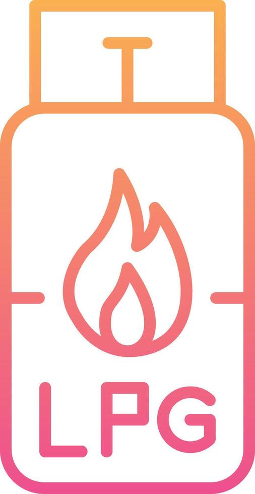 Gas Cylinder Vecto Icon vector