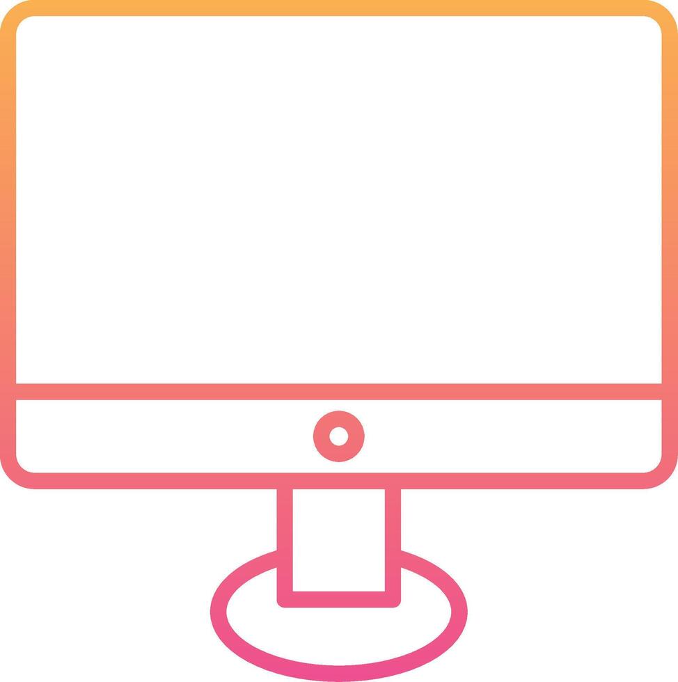 Moniter Screen Vecto Icon vector