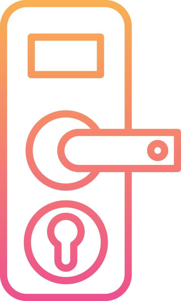 Door Lock Vecto Icon vector