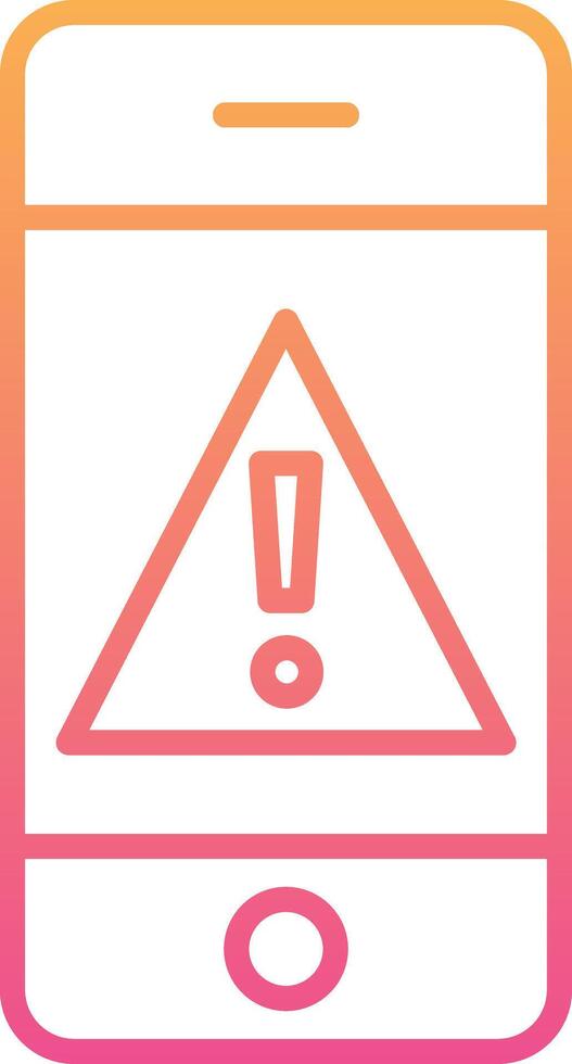 Mobile Alert Vecto Icon vector